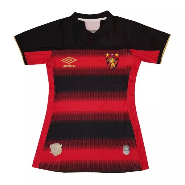 Camiseta Recife Replica Primera Ropa Mujer 2020/21 Rojo Negro